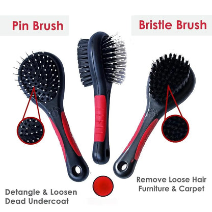 10-in-1 Pet Grooming Kit, Brush Set for Dogs & Cats, Includes Slicker, Deshedding, Long Hair Brushes