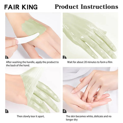 Green Tea Hand Mask Hand Wax Whitening Skin Moisturizing Repair Exfoliating Calluses Anti-Aging Hand Skin Treatment Cream 50g